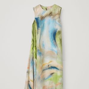 COS  100% silk ASYMMETRIC DRESS NWT